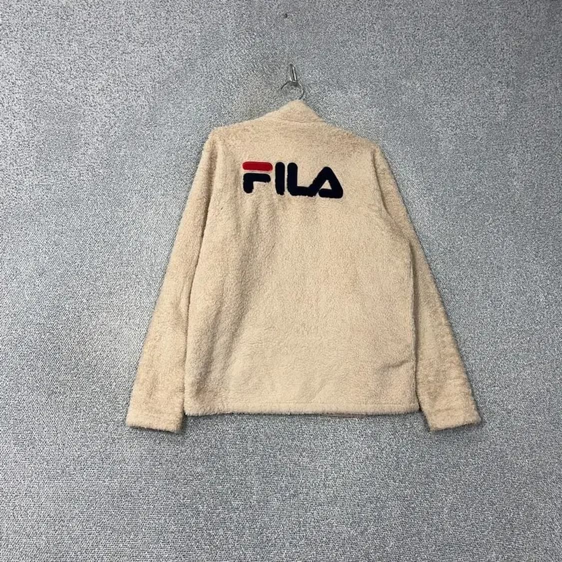 휠라 백로고 베이지 후리스 L 상품이미지2