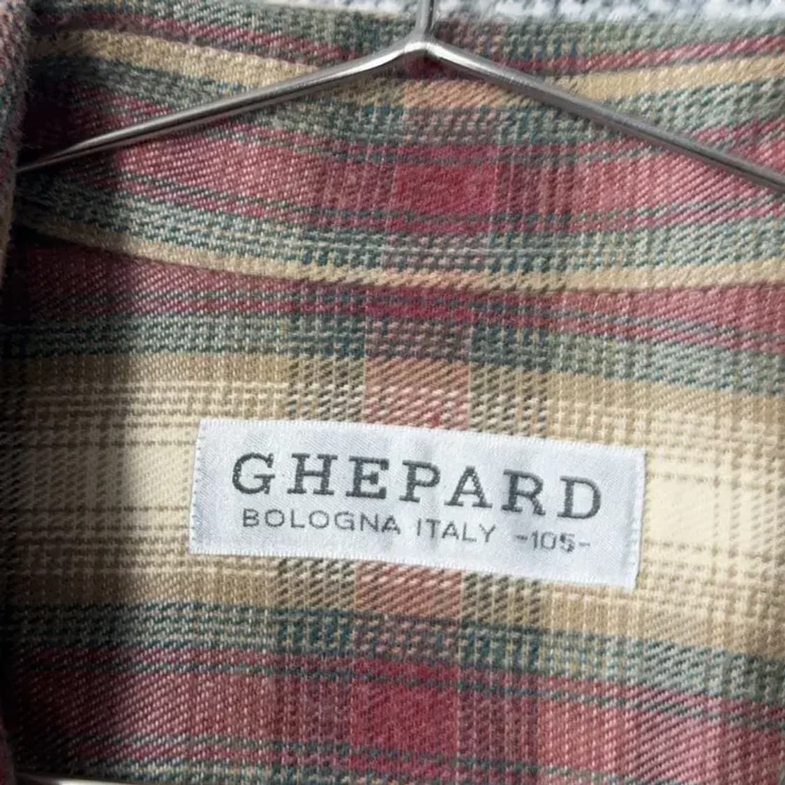 빈티지 캐주얼 체크 베이지 셔츠 105 상품이미지3