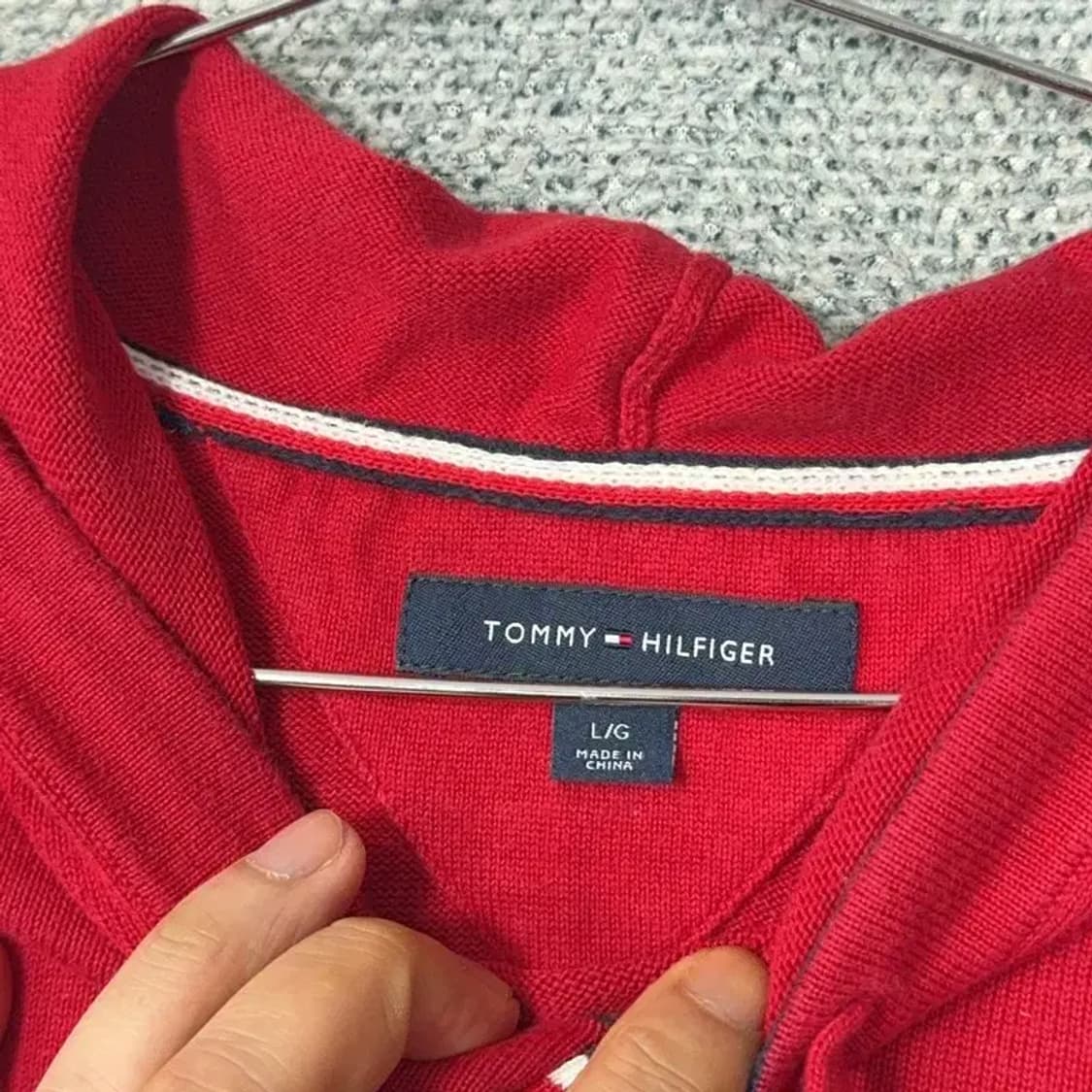 타미힐피거 로고 캐주얼 후드티 L 상품이미지3