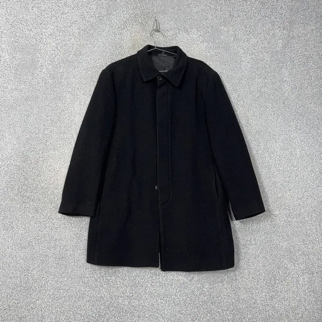 지오지아 캐주얼 남성 블랙 클래식 울 코트 105 상품이미지1