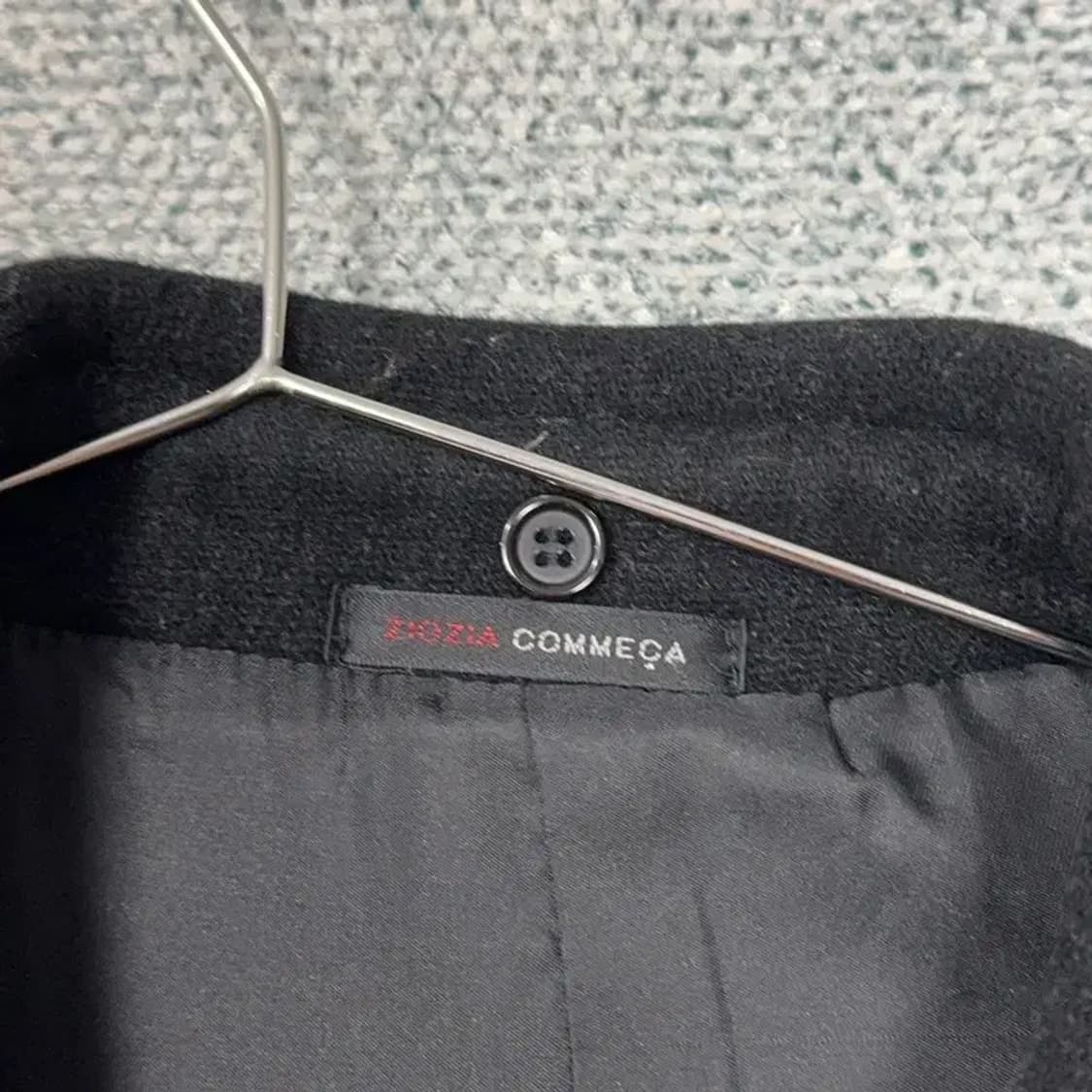 지오지아 캐주얼 남성 블랙 클래식 울 코트 105 상품이미지5