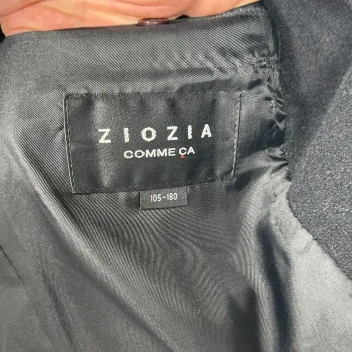 지오지아 캐주얼 남성 블랙 클래식 울 코트 105 상품이미지6