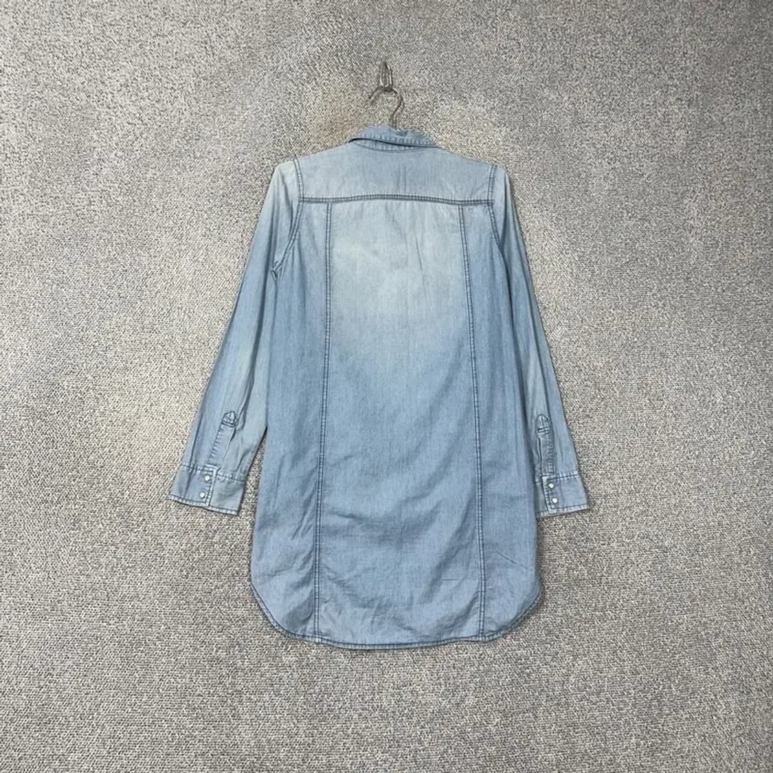 게스 여성 롱 데님 셔츠 S 상품이미지2