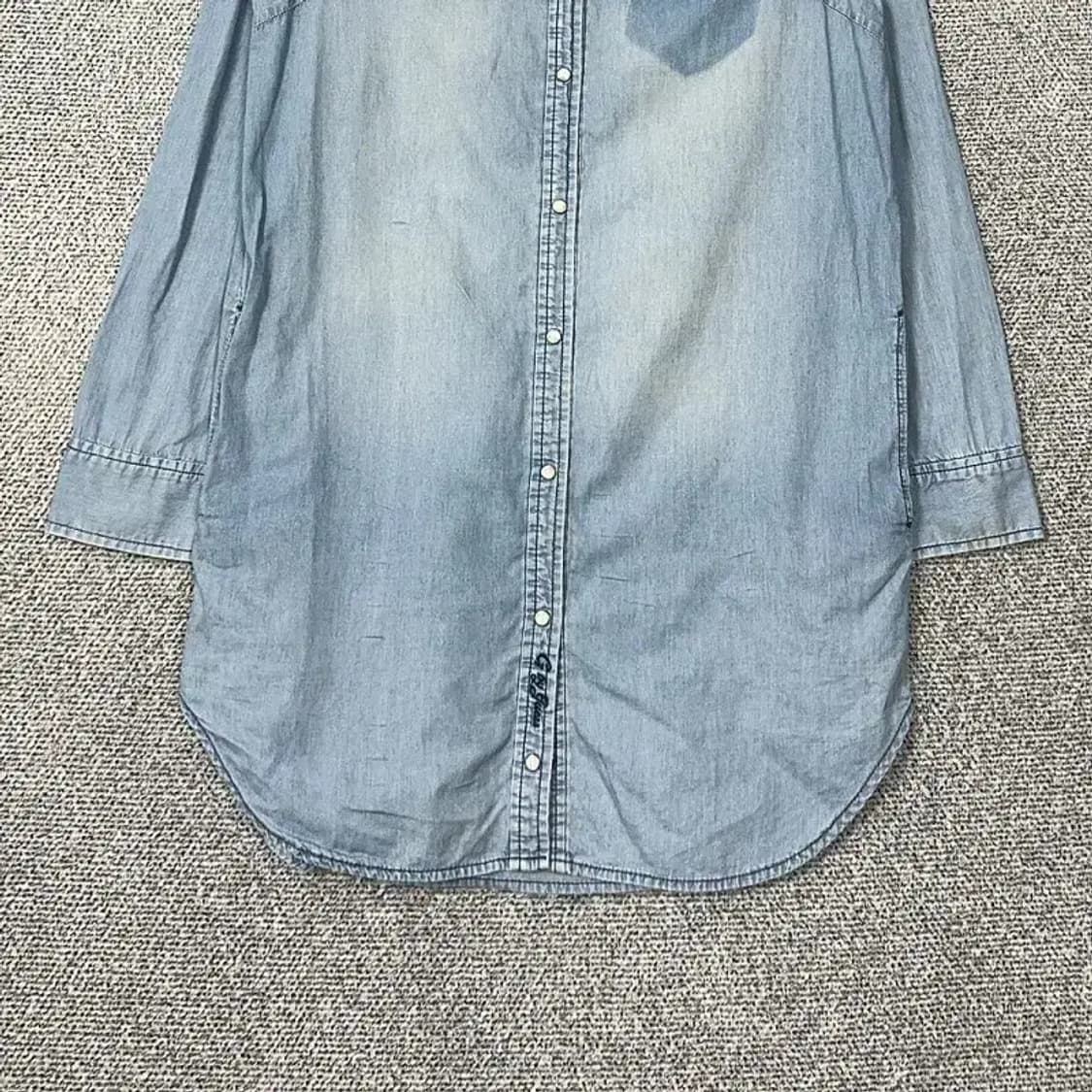 게스 여성 롱 데님 셔츠 S 상품이미지4