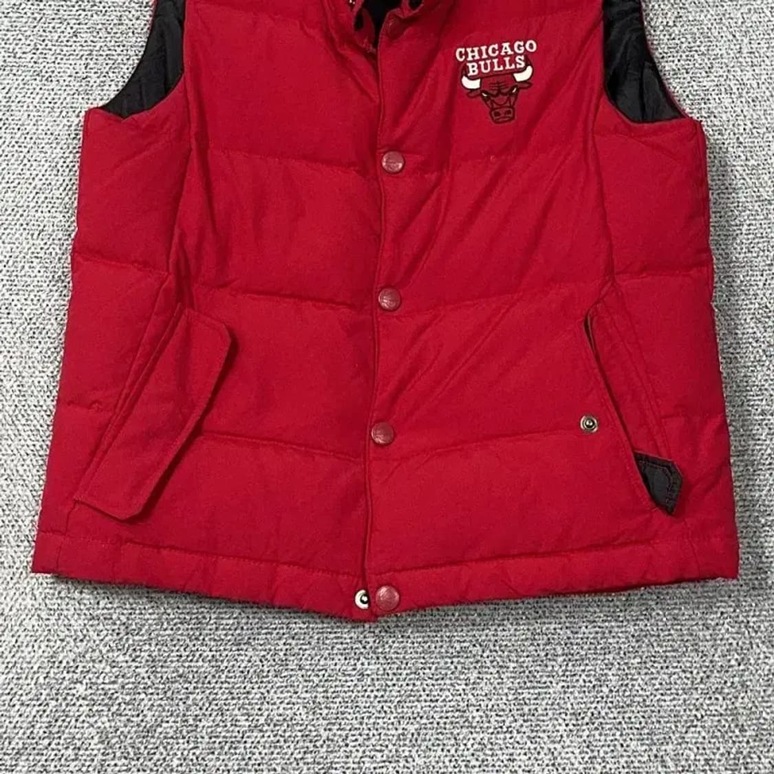 NBA 시카고불스 레드 패딩 조끼 XS 상품이미지4