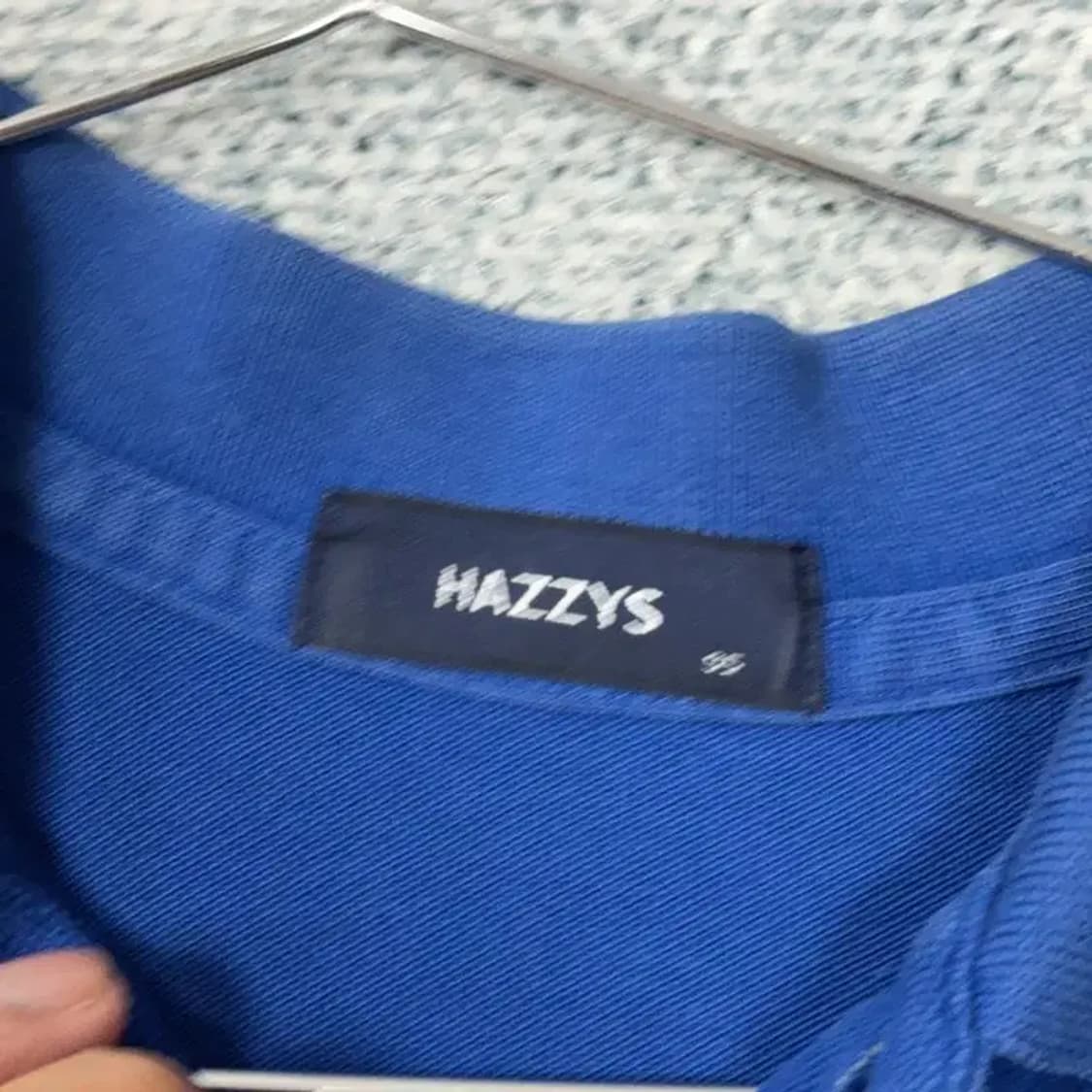 해지스 남성 캐주얼 블루 로고 카라티 95 상품이미지3