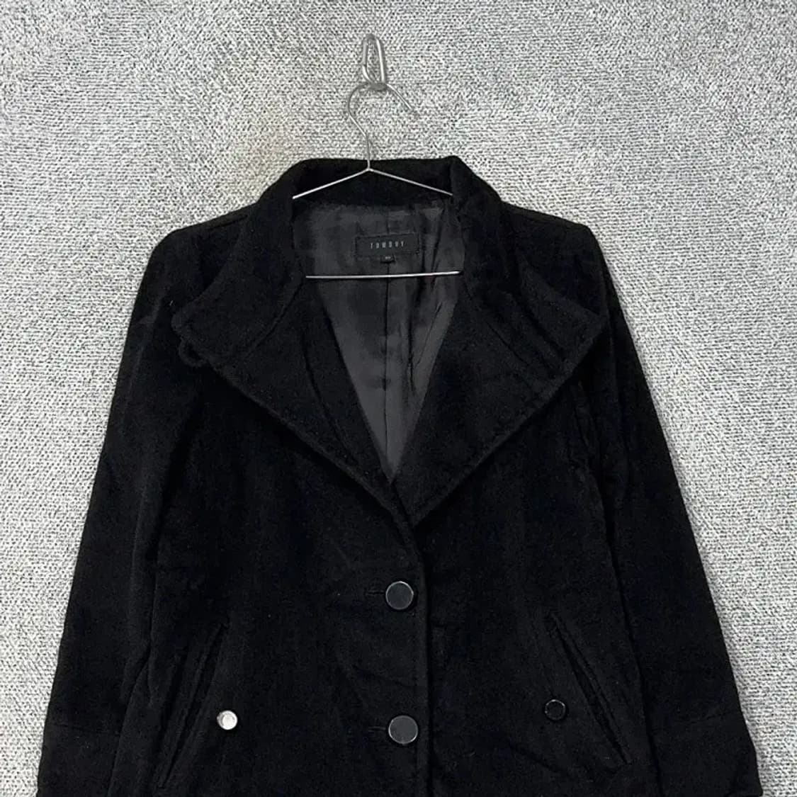 톰보이 여성 블랙 캐시미어 코트 85 상품이미지3