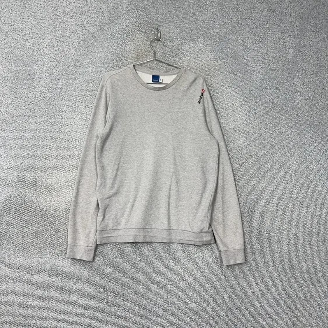 리복 라이트 그레이 캐주얼 남성 맨투맨 100 상품이미지1