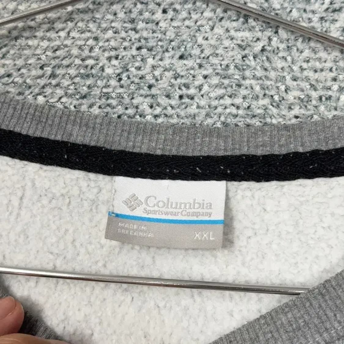 콜롬비아 그레이 프린팅 오버핏 맨투맨 XXL 상품이미지3