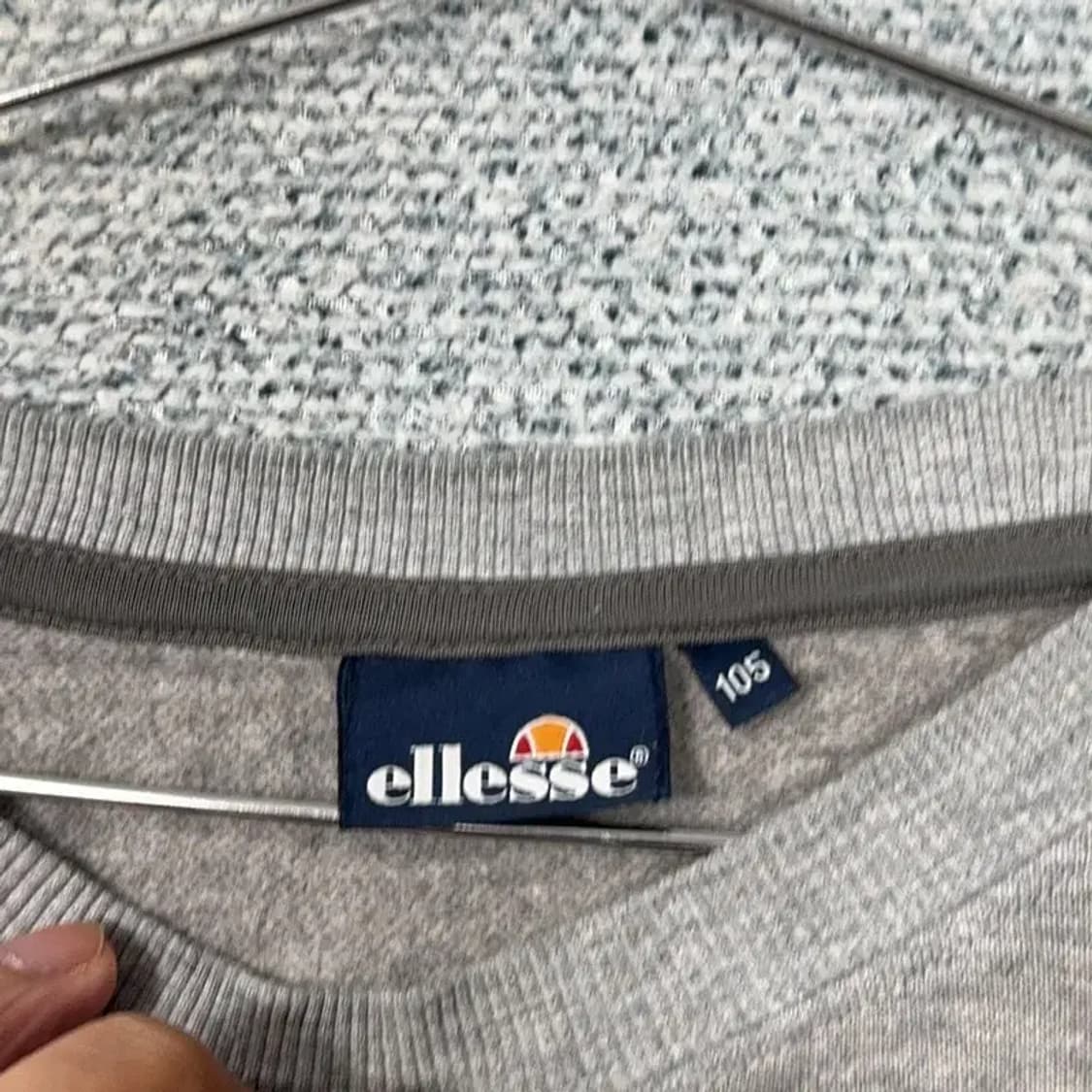 엘레쎄 빈티지 사이드라인 딥그레이 오버핏 맨투맨 105 상품이미지3