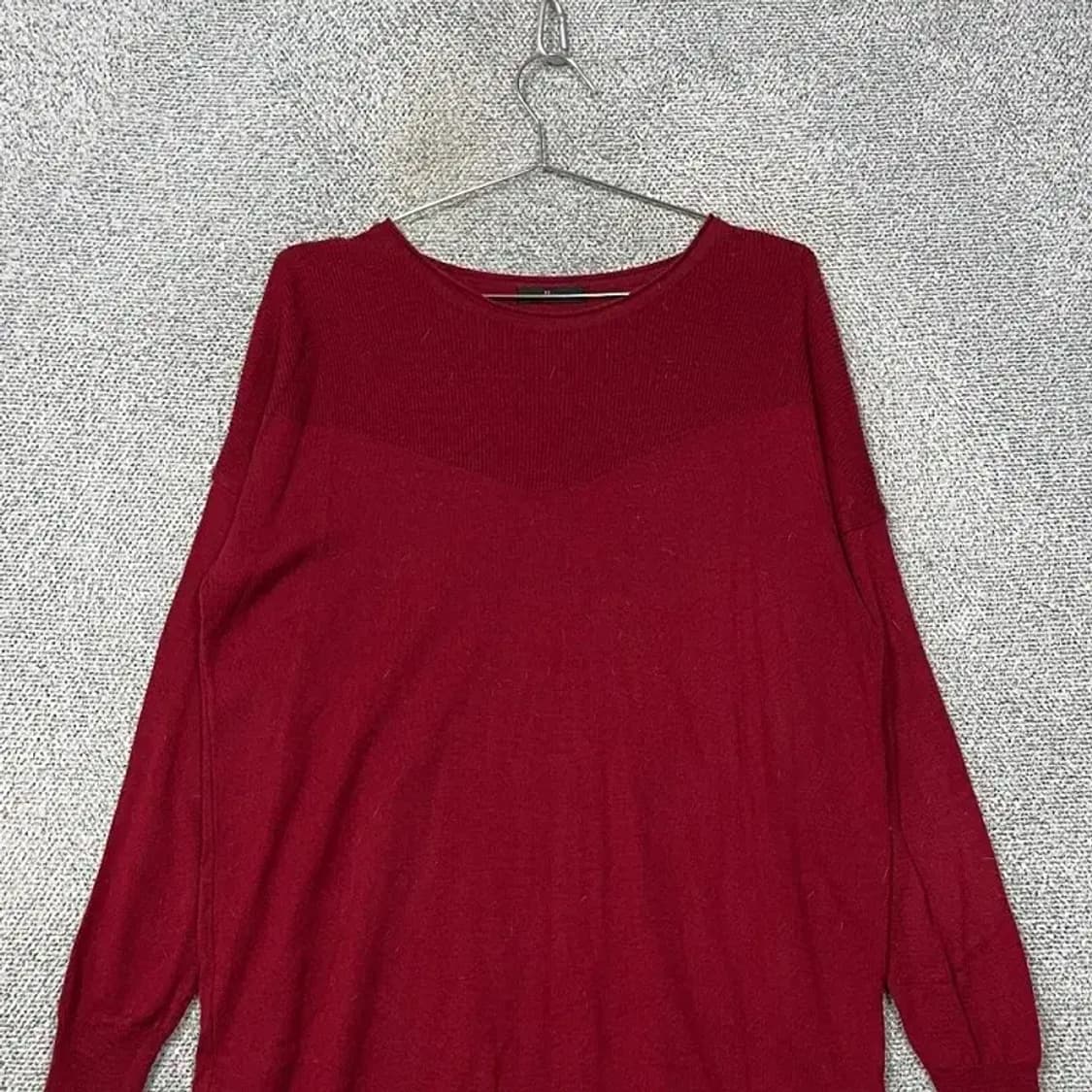 지고트 여성 버건디 레드 니트 원피스 FREE 상품이미지3