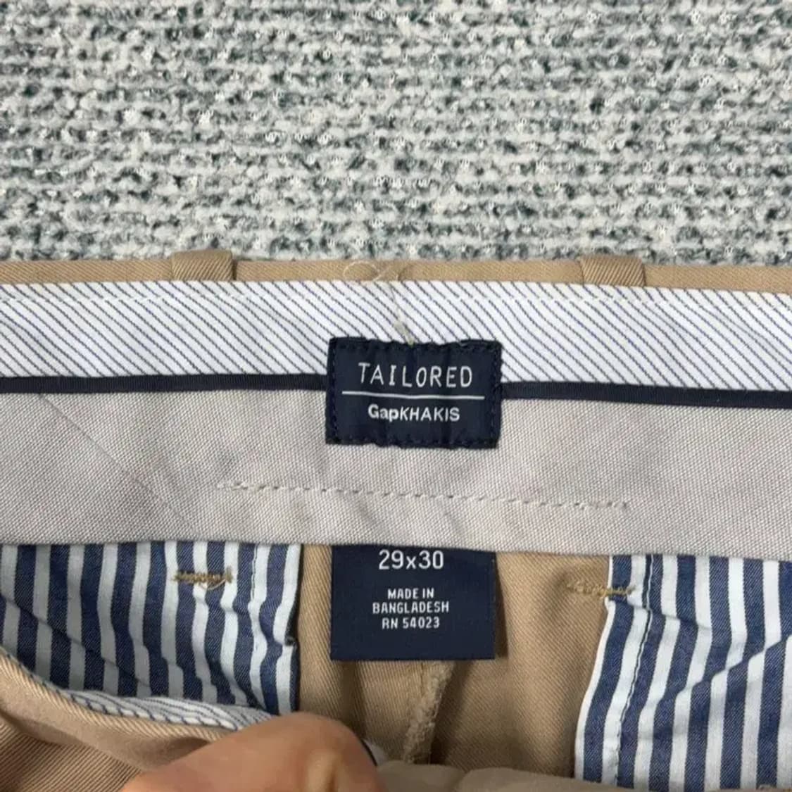 갭 남성 캐주얼 베이지 면바지 코튼 치노팬츠 29 30 상품이미지5