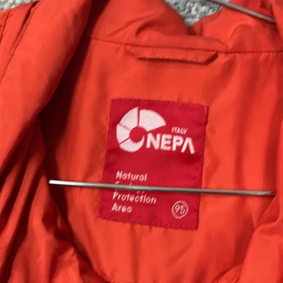 네파 오렌지 로고 기능성 운동 등산 바람막이 95 상품이미지4