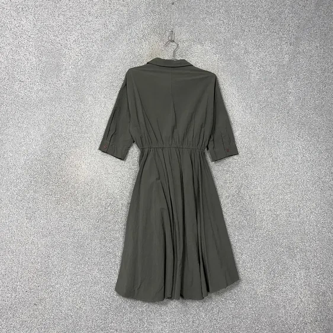 지고트 여성 캐주얼 허리 밴딩 카라 원피스 FREE 상품이미지2