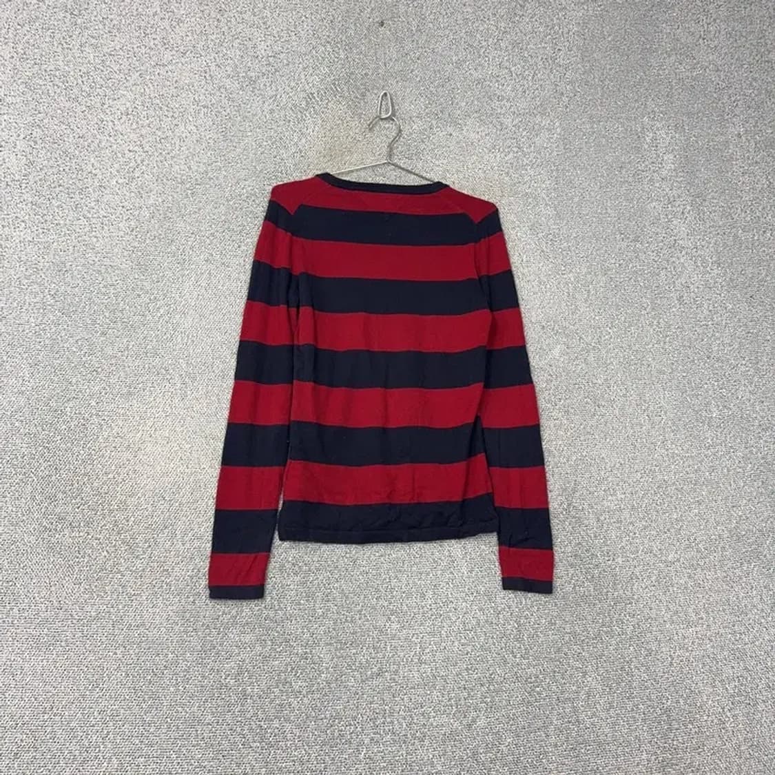 타미힐피거 스트라이프 브이넥 니트 S 상품이미지2