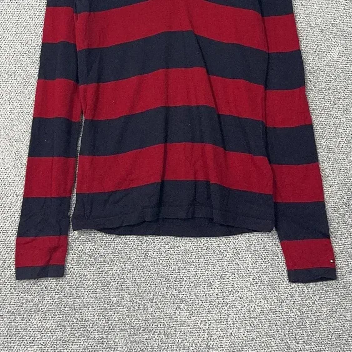 타미힐피거 스트라이프 브이넥 니트 S 상품이미지4