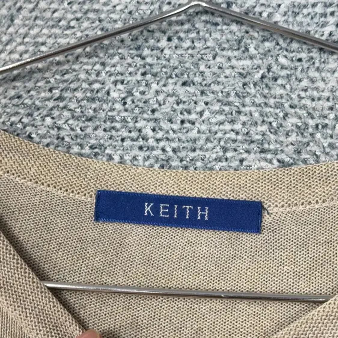 키이스 캐주얼 스트라이프 베이지 니트 69 상품이미지3