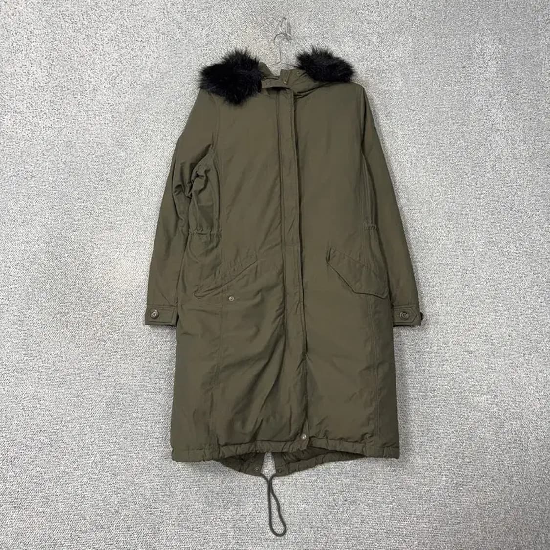 노스페이스 카키 거위털 구스다운 여성 빈티지 야상 롱패딩 S 상품이미지1