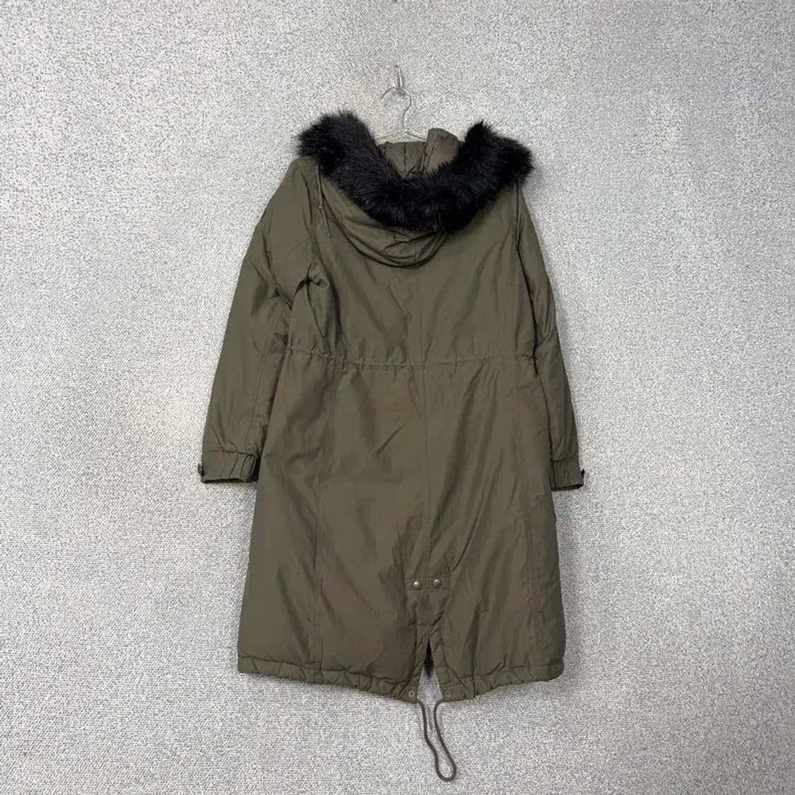 노스페이스 카키 거위털 구스다운 여성 빈티지 야상 롱패딩 S 상품이미지2