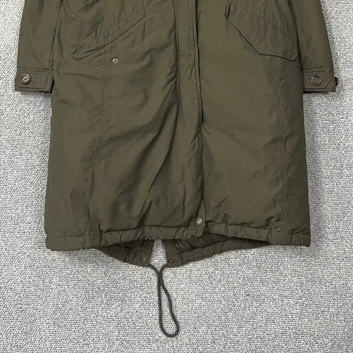 노스페이스 카키 거위털 구스다운 여성 빈티지 야상 롱패딩 S 상품이미지4