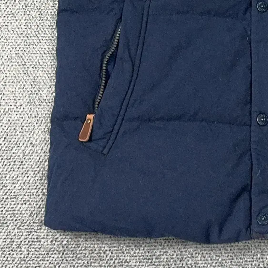 블랙야크 네이비 로고 오리털 덕다운 패딩 조끼 100 상품이미지5