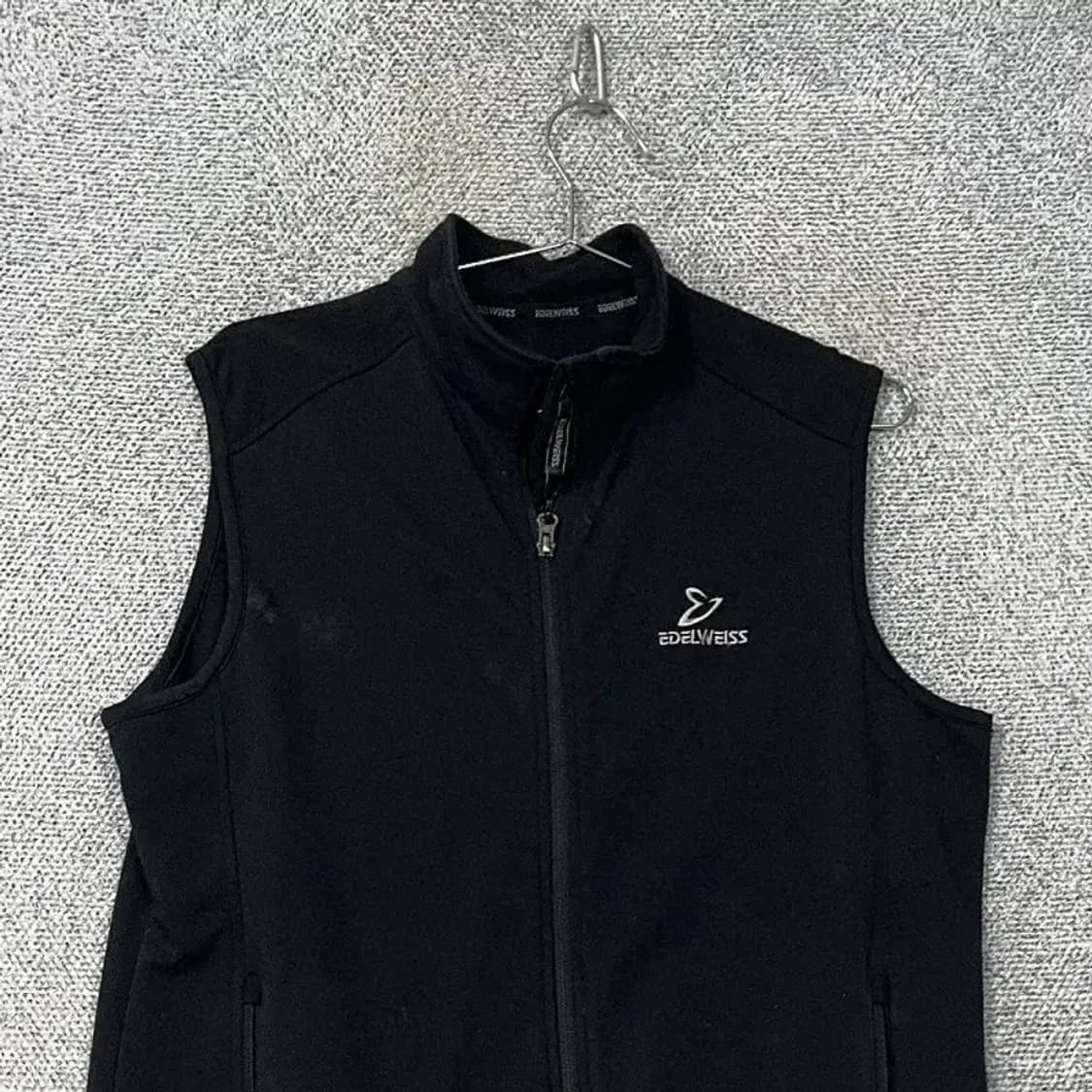 에델바이스 아웃도어 남성 후리스 집업 조끼 100 상품이미지3