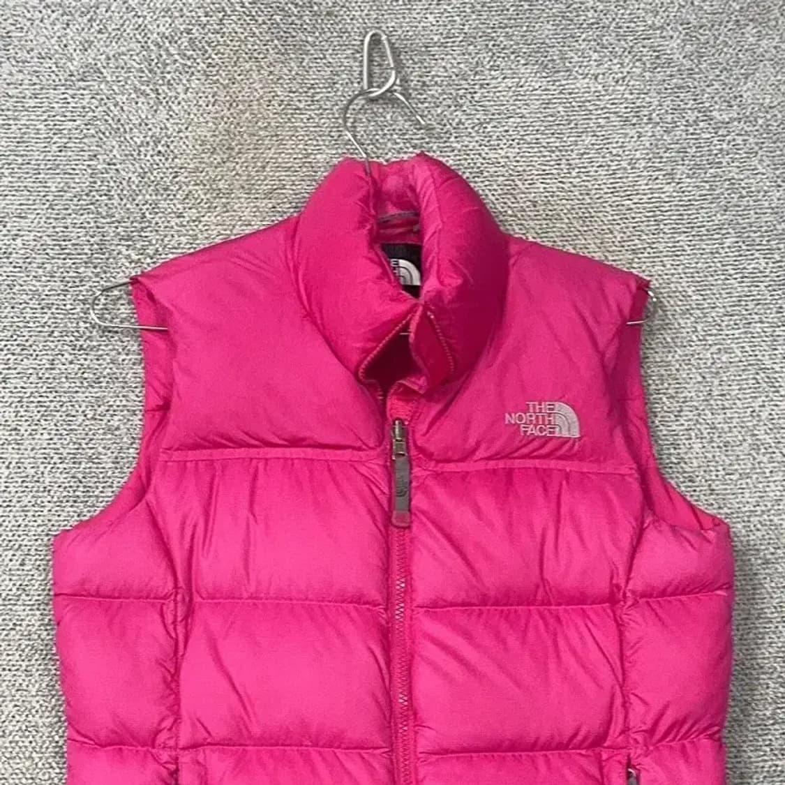 노스페이스 700 눕시 여성 핑크 패딩 조끼 M 상품이미지3