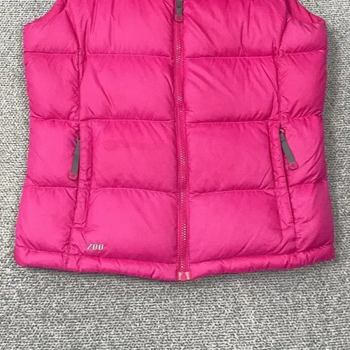노스페이스 700 눕시 여성 핑크 패딩 조끼 M 상품이미지4