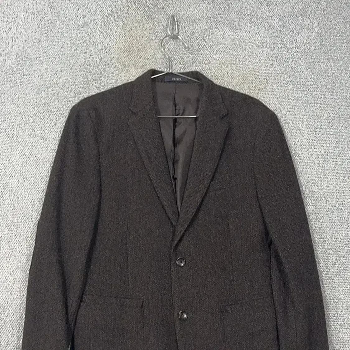 해지스 캐주얼 그레이 울 블레이저 100 상품이미지3