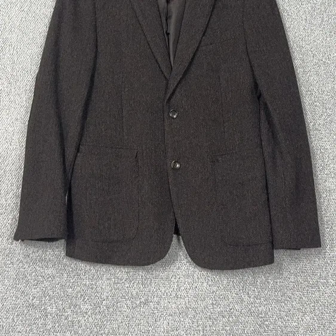 해지스 캐주얼 그레이 울 블레이저 100 상품이미지4