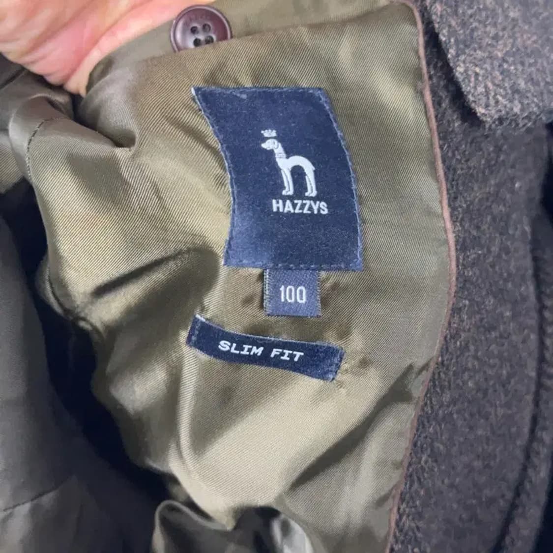 해지스 캐주얼 그레이 울 블레이저 100 상품이미지6