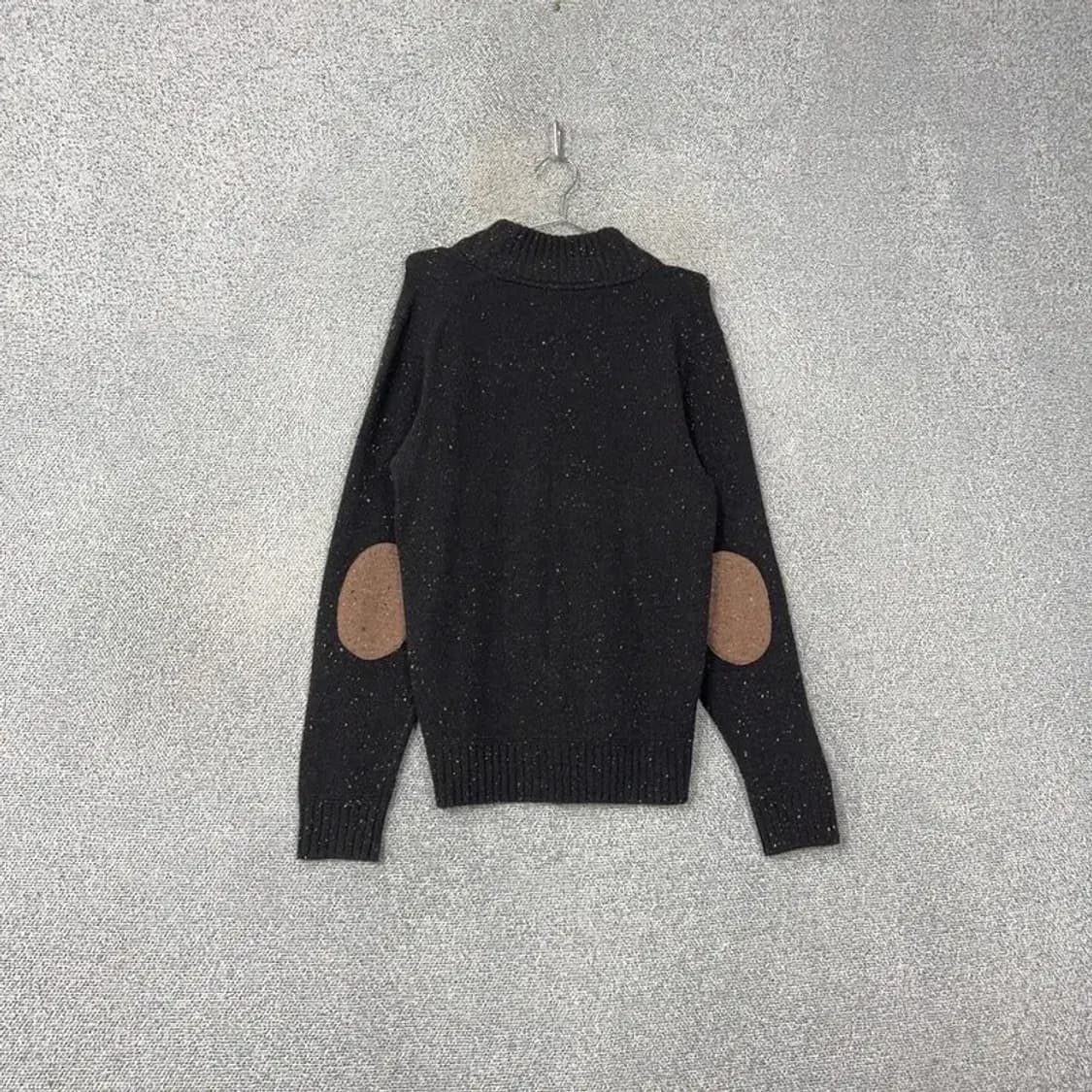 헨리코튼 배색 도트 클래식 숄카라 울 니트 100 상품이미지2