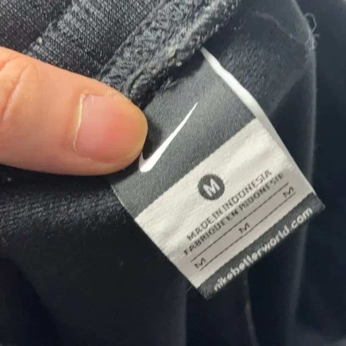 나이키 스우시 블랙 팬츠 M 상품이미지5