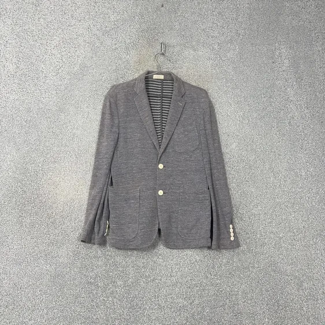 해지스 그레이 캐주얼 투버튼 울 블레이저 자켓 95 상품이미지1