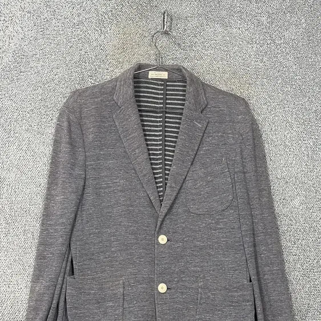 해지스 그레이 캐주얼 투버튼 울 블레이저 자켓 95 상품이미지3