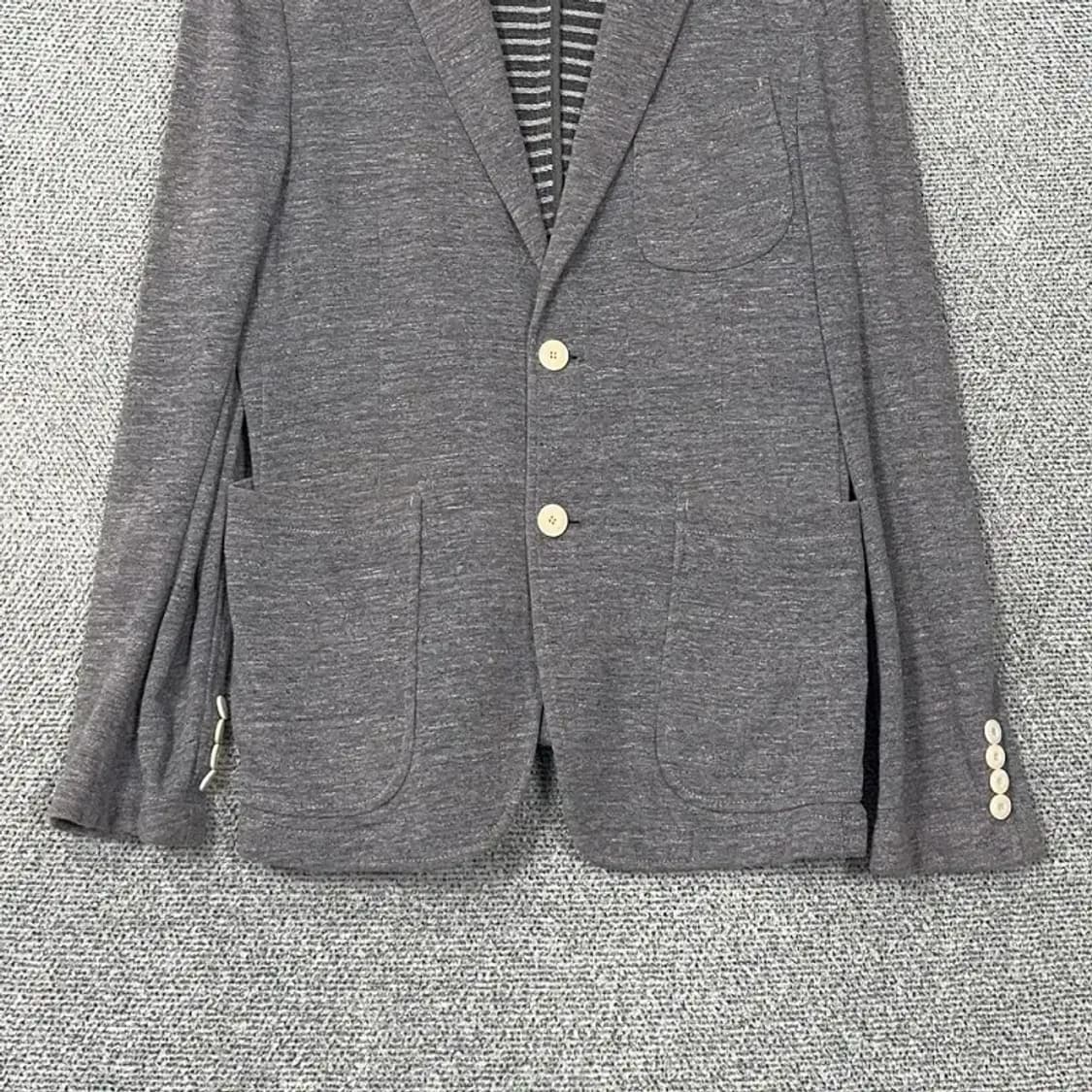 해지스 그레이 캐주얼 투버튼 울 블레이저 자켓 95 상품이미지4