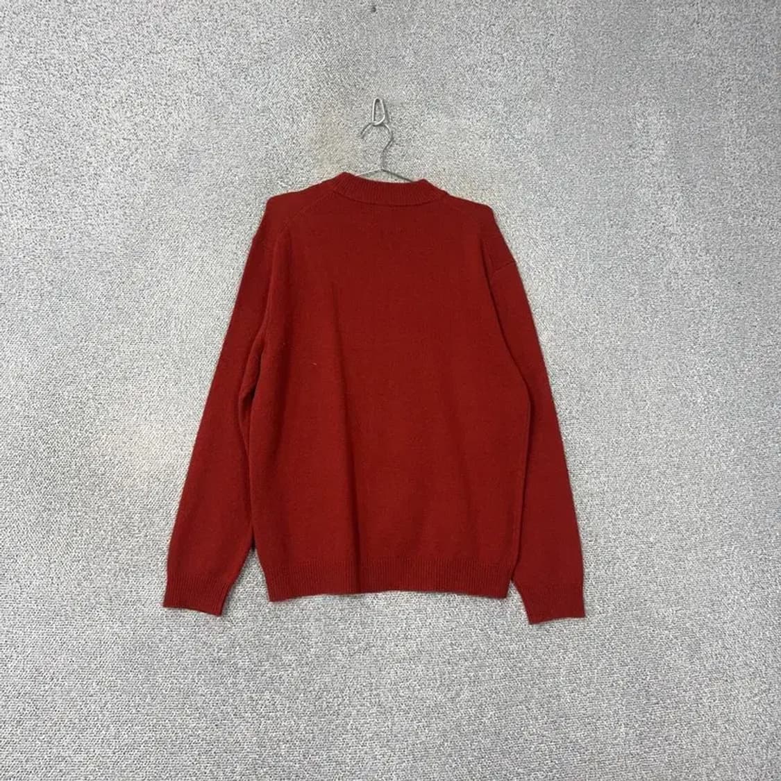무신사스탠다드 레드 터틀넥 캐시미어 오버핏 니트 L 상품이미지2