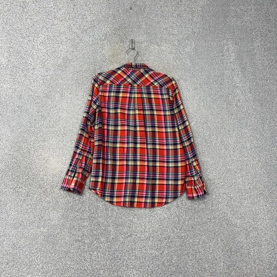 유니클로 포켓 체크 레드 셔츠 L 상품이미지2