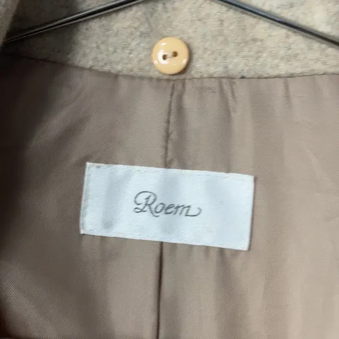 로엠 여성 베이지 울 코트 85-95 상품이미지6