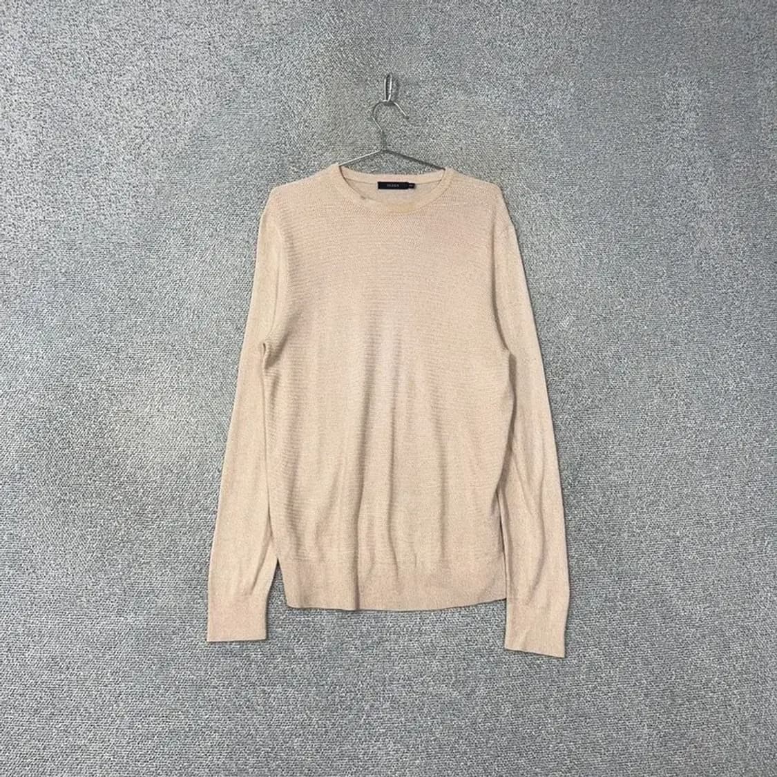 올젠 남성 캐주얼 베이지 니트 100 상품이미지1