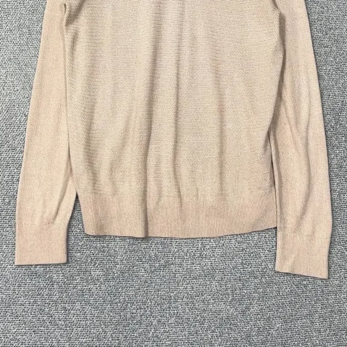 올젠 남성 캐주얼 베이지 니트 100 상품이미지4