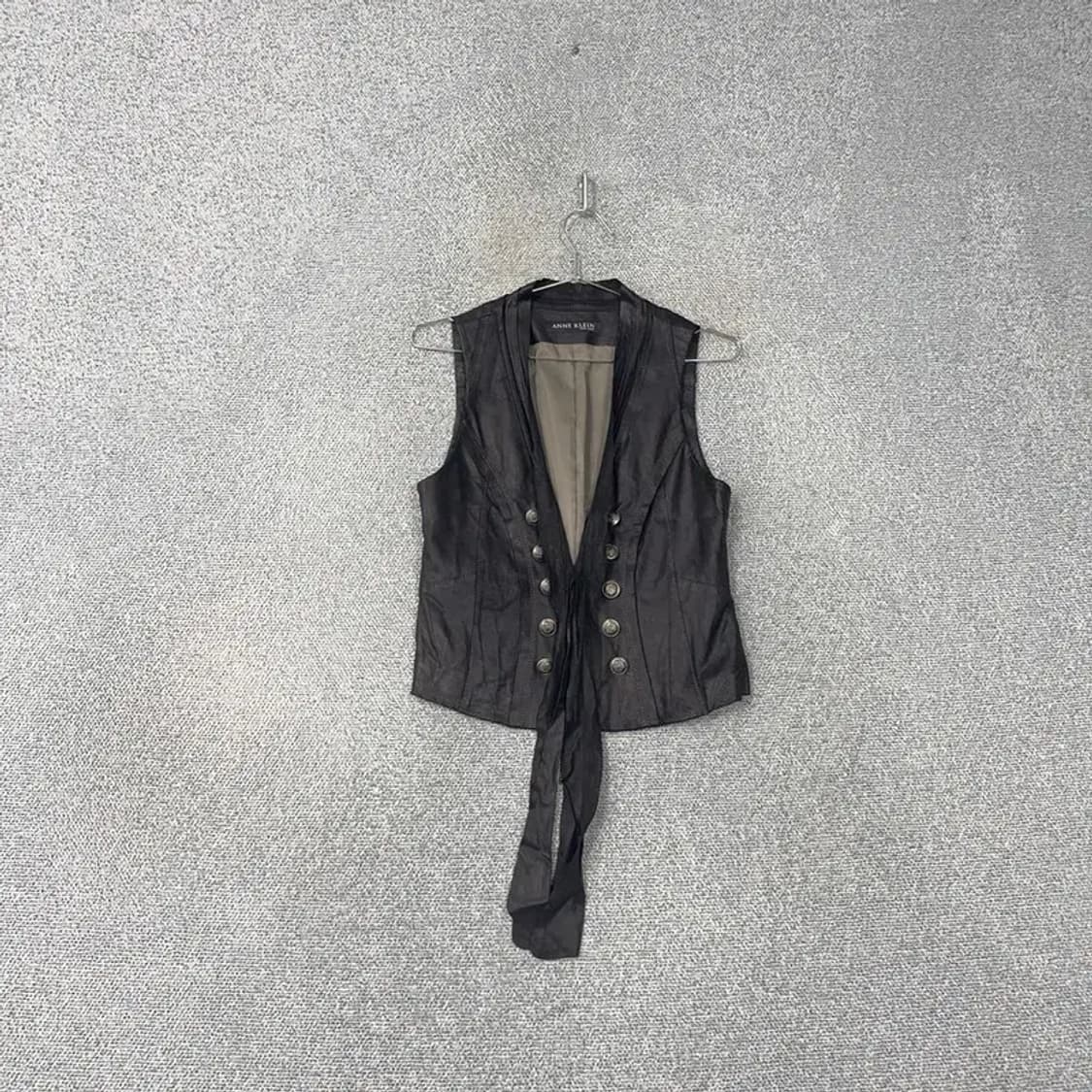 앤클라인 염소가죽 블랙 조끼 88-98-165 상품이미지1