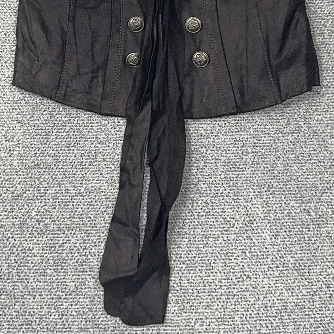 앤클라인 염소가죽 블랙 조끼 88-98-165 상품이미지4