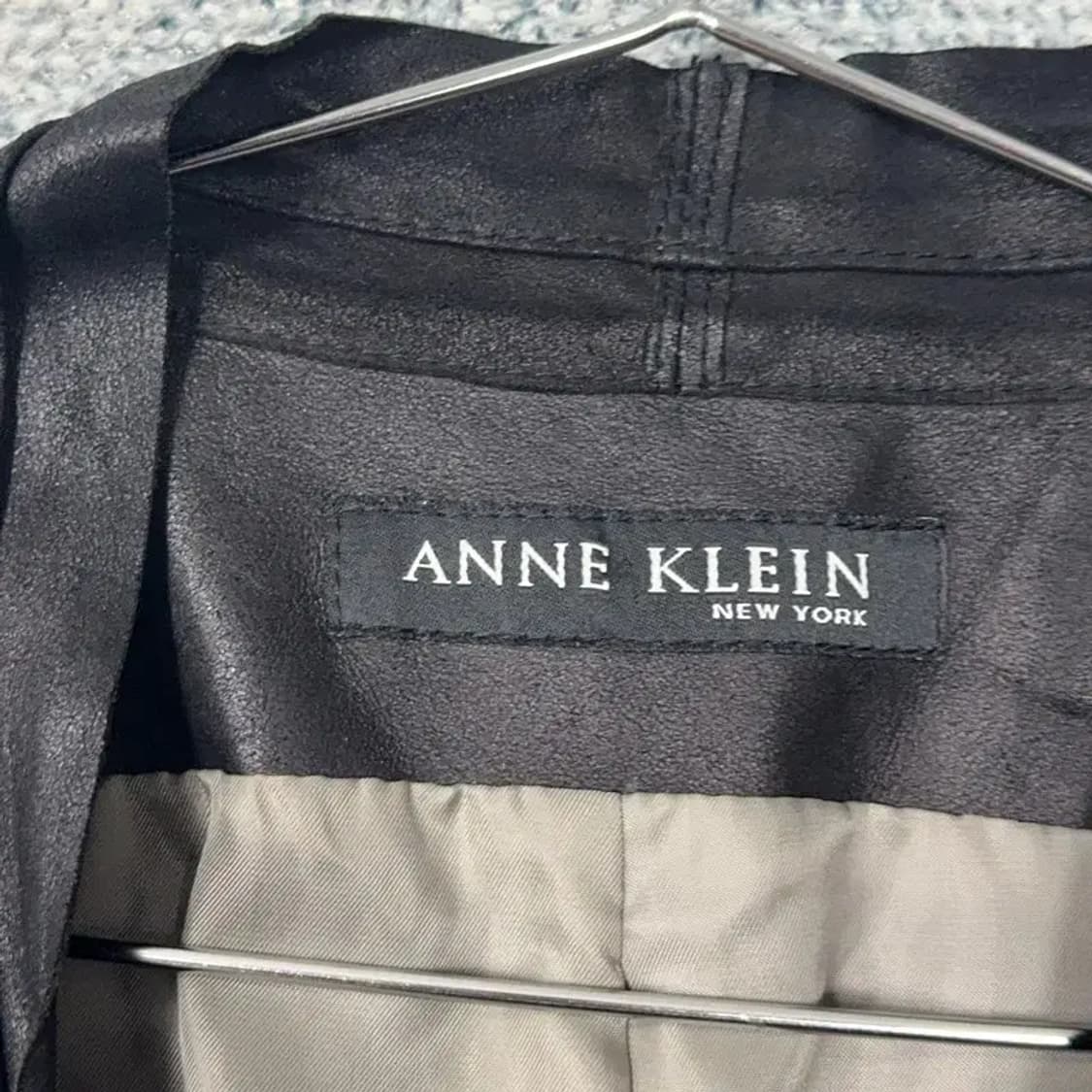 앤클라인 염소가죽 블랙 조끼 88-98-165 상품이미지5