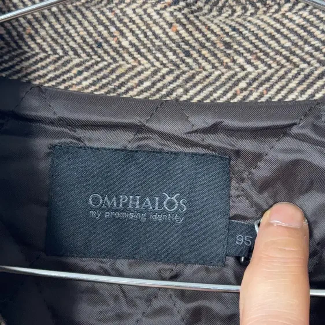 [새상품] 옴팔로스 브라운 버튼 울 자켓 95 상품이미지3