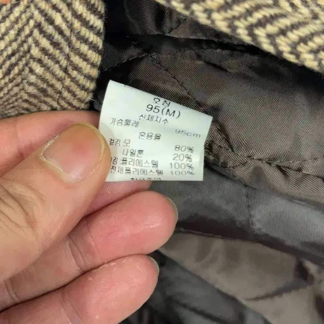 [새상품] 옴팔로스 브라운 버튼 울 자켓 95 상품이미지5