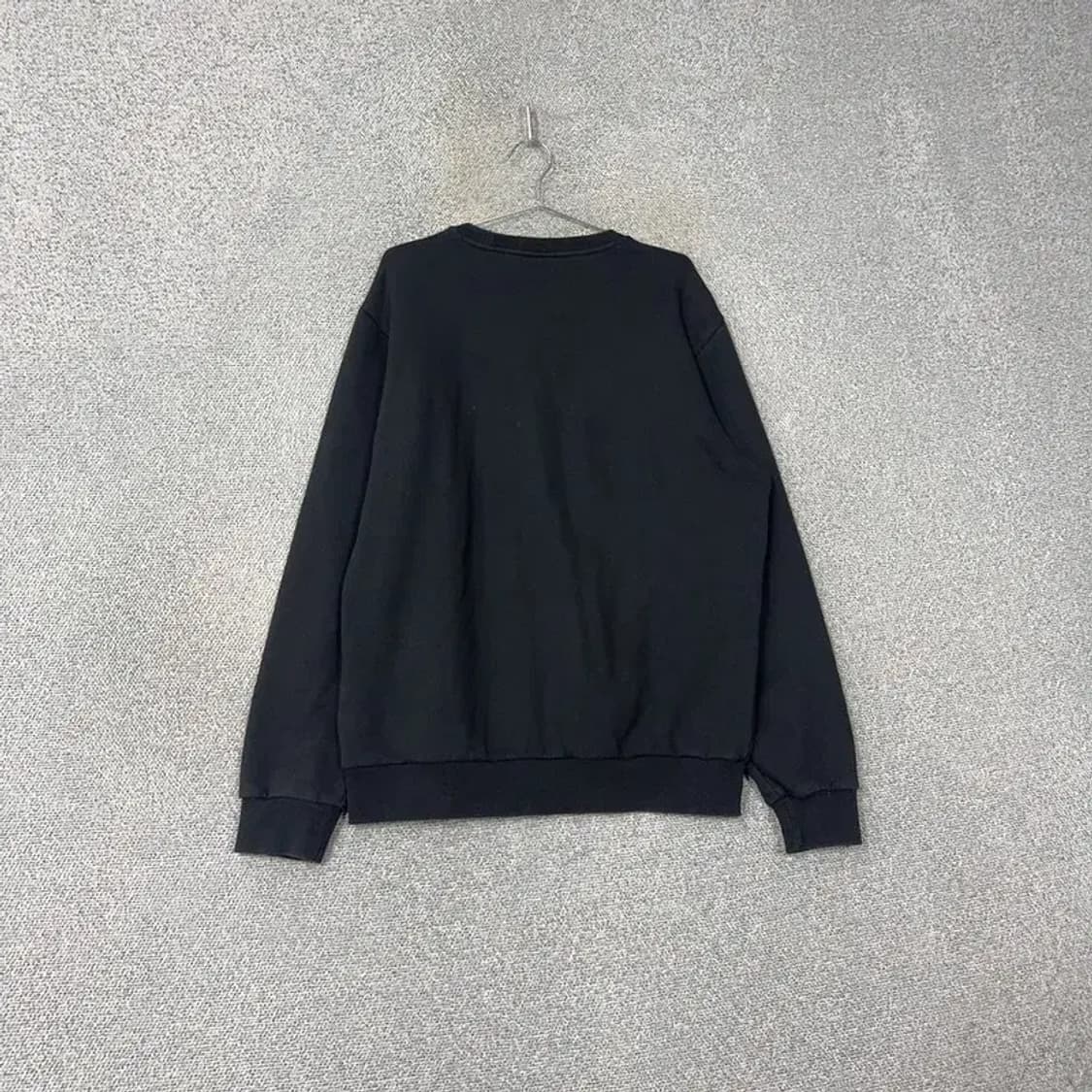 휠라 프린팅 로고 블랙 맨투맨 XL 상품이미지2