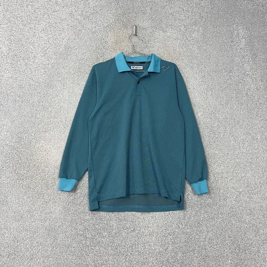 투어스테이지 남성 골프 블루 긴팔 카라티 M 상품이미지1