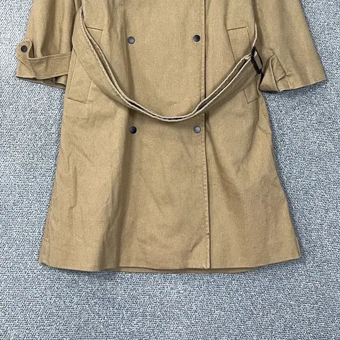 에잇세컨즈 벨티드 베이지 트렌치코트 S 상품이미지4