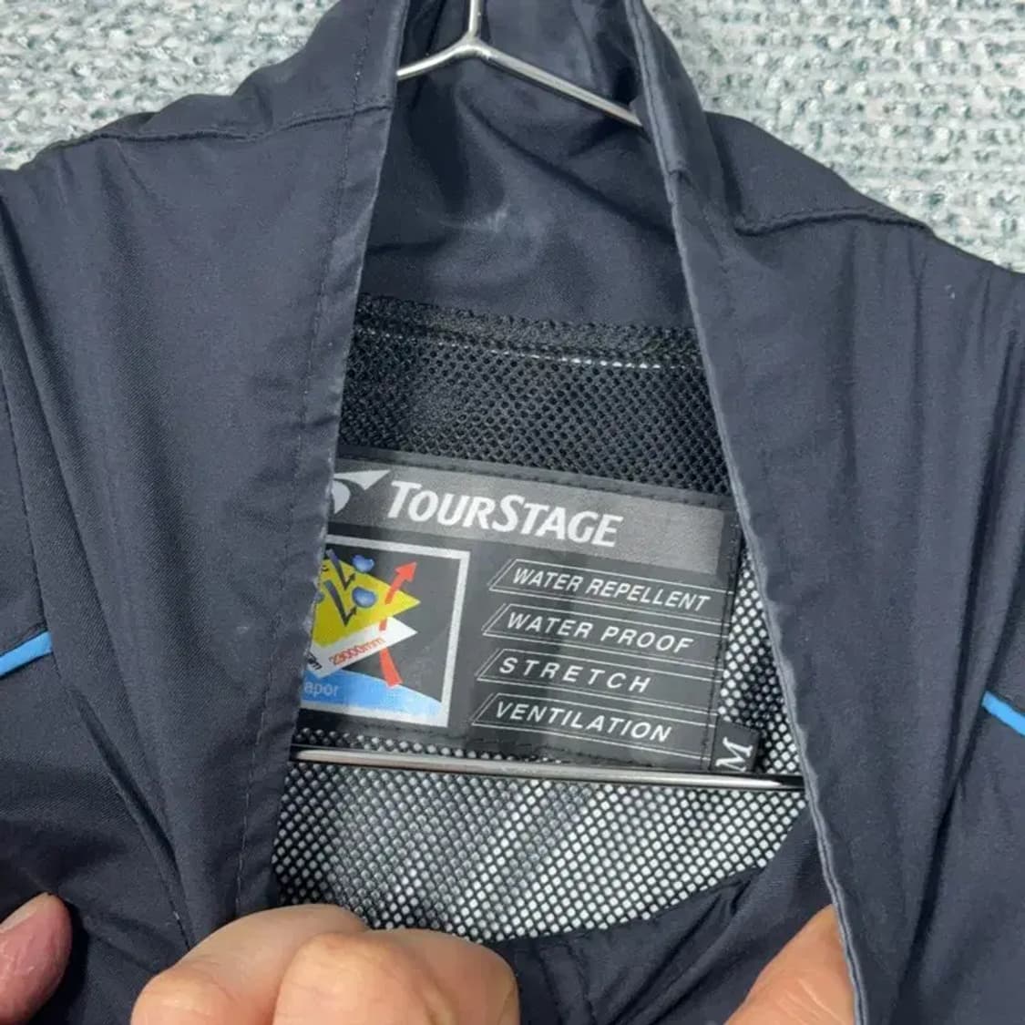 투어스테이지 골프 남성 블랙 자켓 M 상품이미지3